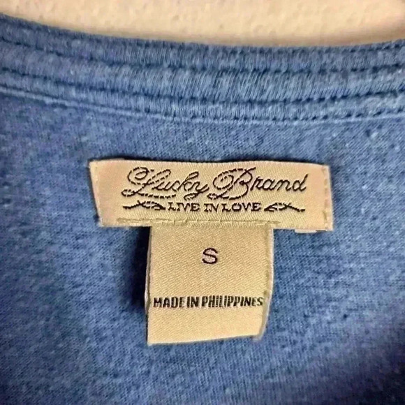 Lucky Brand Long Sleeve Jersey Shirt Size Small - Picture 3 of 7